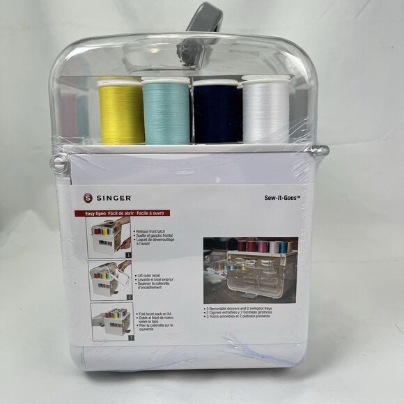 Singer Sew It Goes Essentials Sewing Kit 224pcs In Carry Case Organizer NEW - Picture 3 of 12